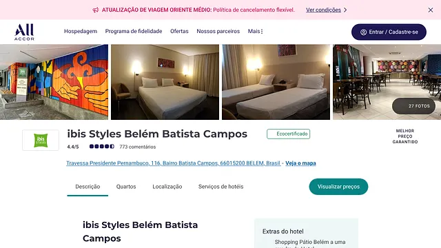 ibis Styles Belém Batista Campos